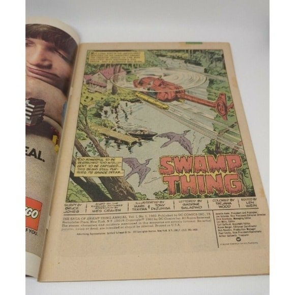 DC Comics Swamp Thing Annual Issue #1 Movie Adaptation Issue 1982 Wes Craven - Picture 9 of 11